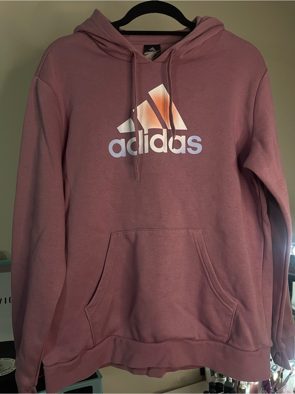 Adidas Women’s Dusty Pink Pullover Hoodie